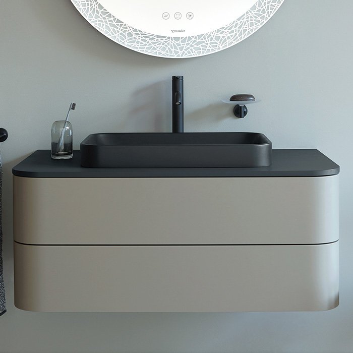 Раковина Duravit Happy D.2 Plus 2359601300 60x40 см антрацит матовая