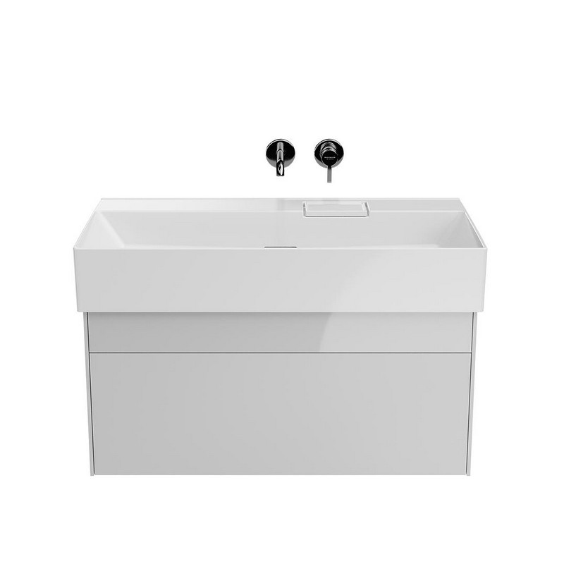 LOG.90.2/WHT Тумба LOGICA подвесная 2 ящика 90 см, белоснежный