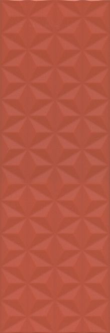 Керамическая плитка Kerama Marazzi Плитка Диагональ красный структура обрезной 25х75