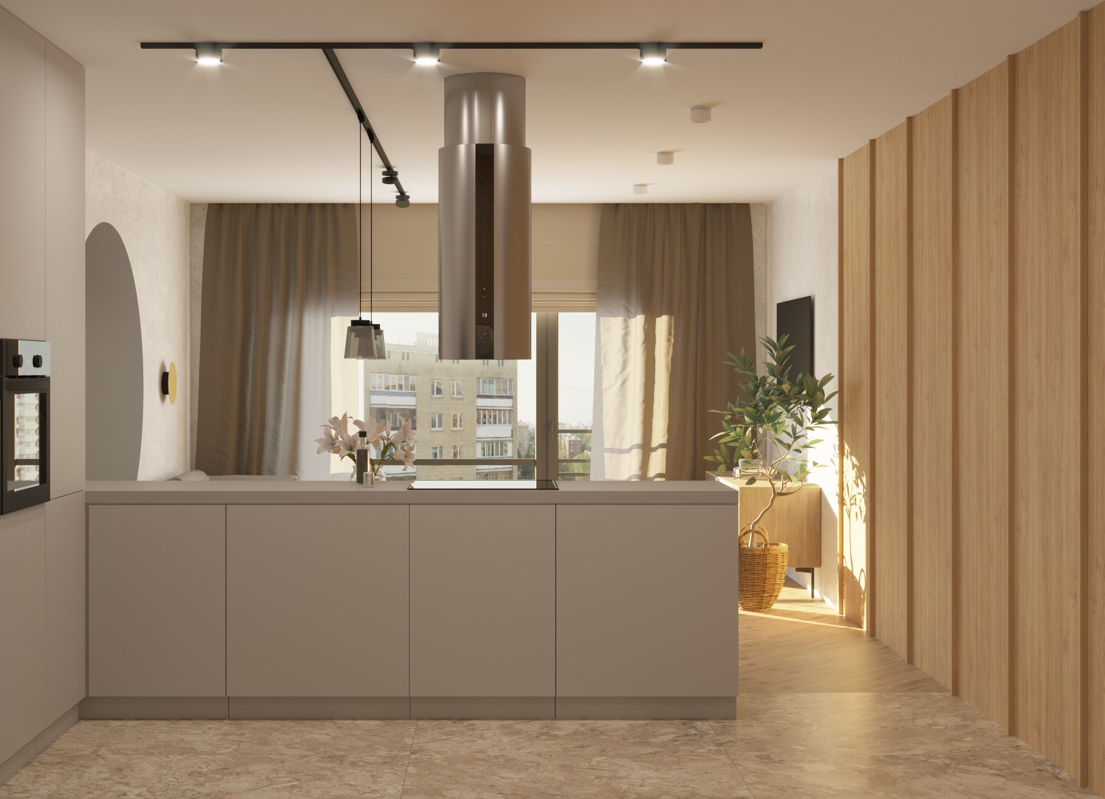 Керамогранит Kerama Marazzi Ирпина бежевый обрезной 119,5х119,5