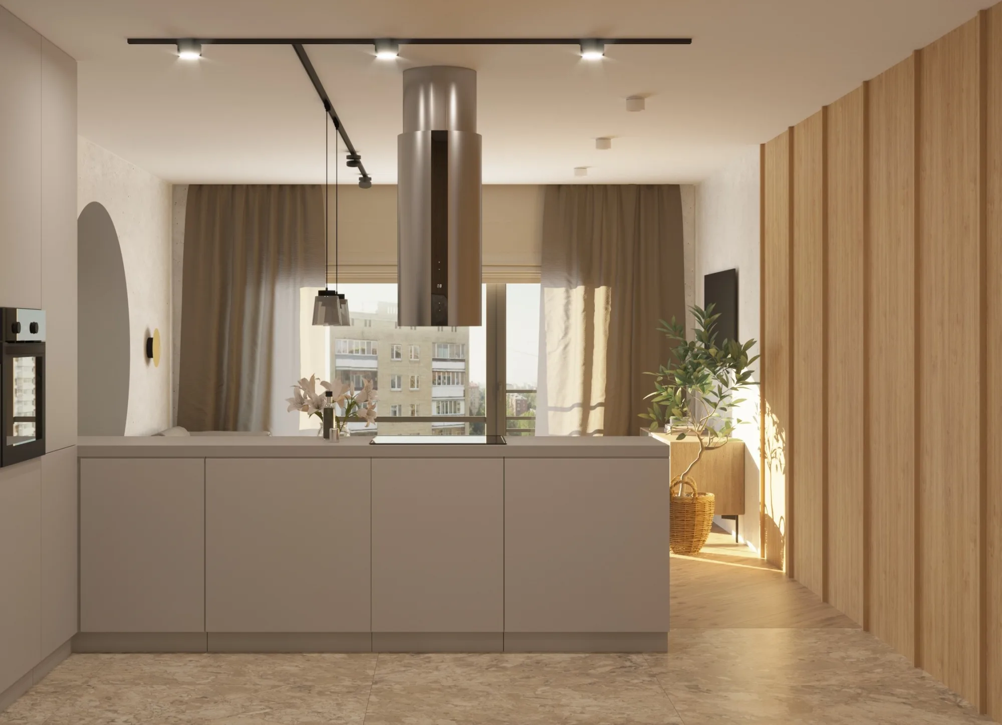 Керамогранит Kerama Marazzi Ирпина бежевый обрезной 119,5х119,5