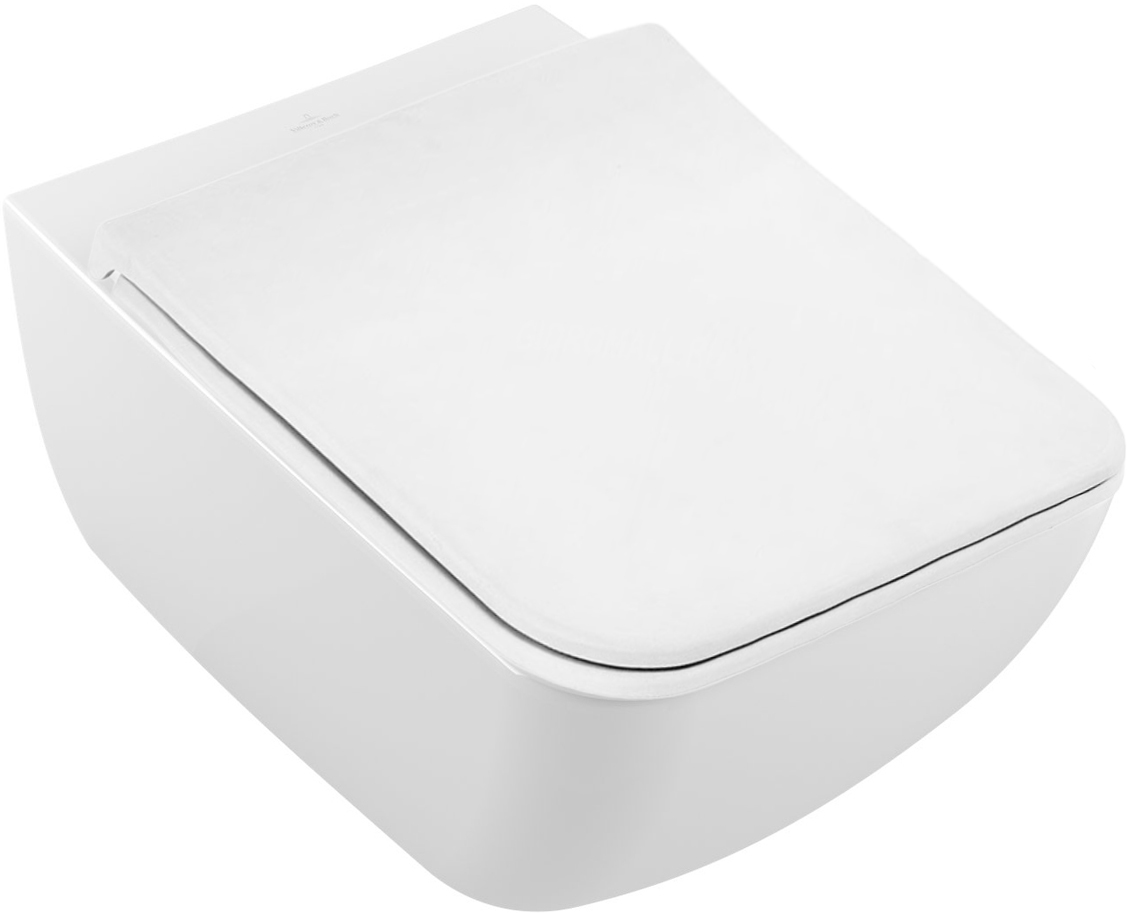 Подвесной унитаз Villeroy & Boch Venticello 4611RLR1 альпийский белый CeramicPlus безободковый