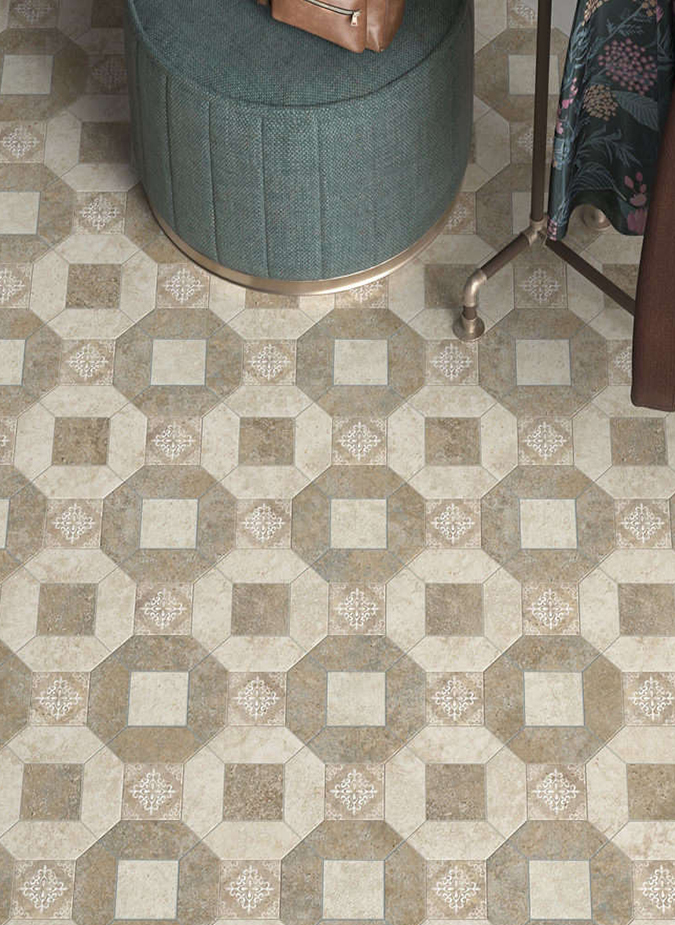 Керамическая плитка Kerama Marazzi Декор Брюссель 2 матовый 9,8х9,8