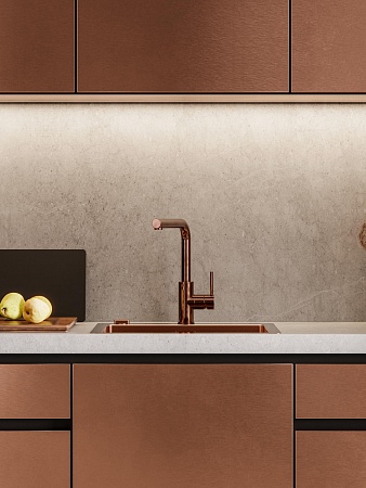 Смеситель для кухни Alveus Zeos-P Monarch Copper PVD медь