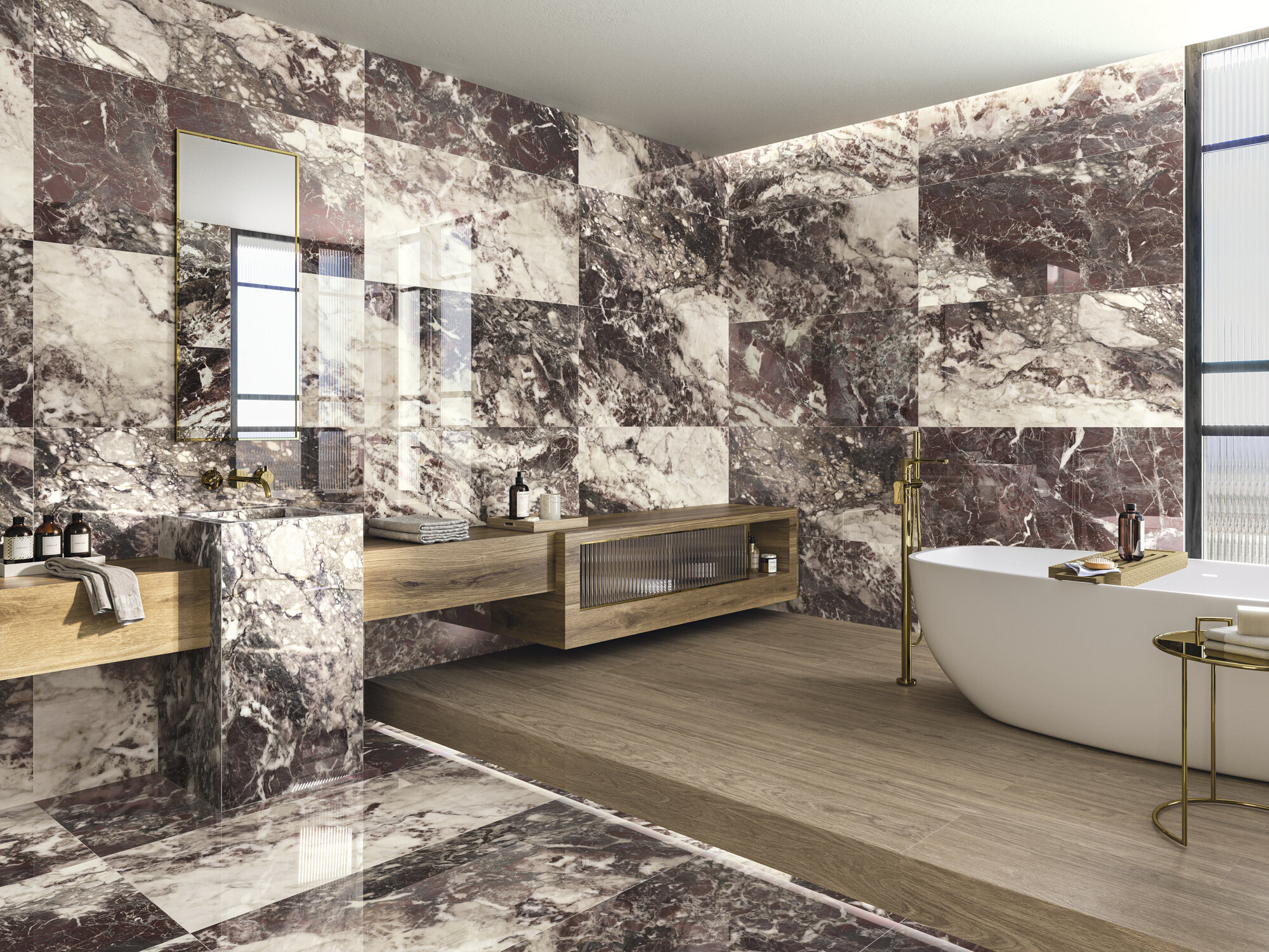 Керамогранит Ape Ceramica Breccia Viridi Pol Rect 60x120