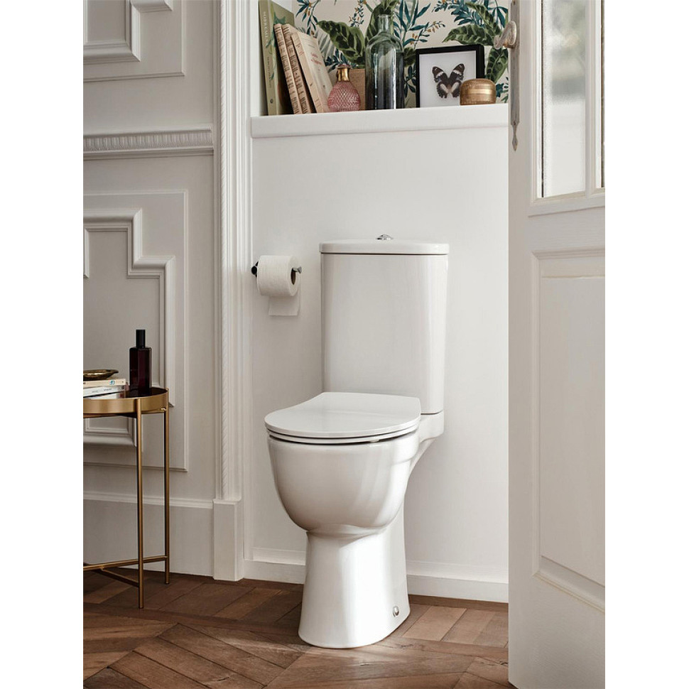 Унитаз-компакт безободковый Jacob Delafon Louis E28062RU-00 с крышкой-сиденьем микролифт, белый