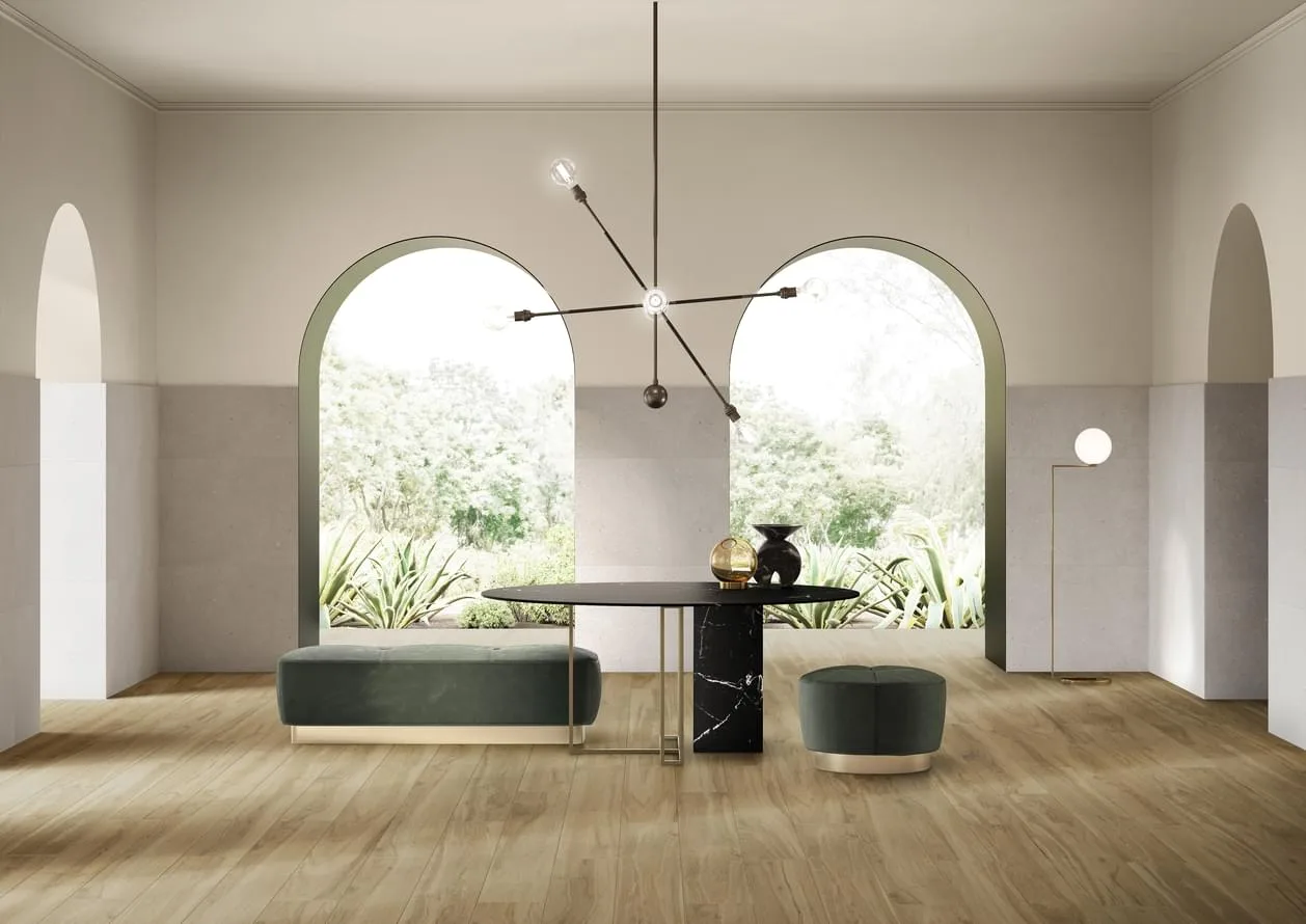 Керамогранит Vitra Walnut Бежевый Матовый R10A Ректификат 20х120