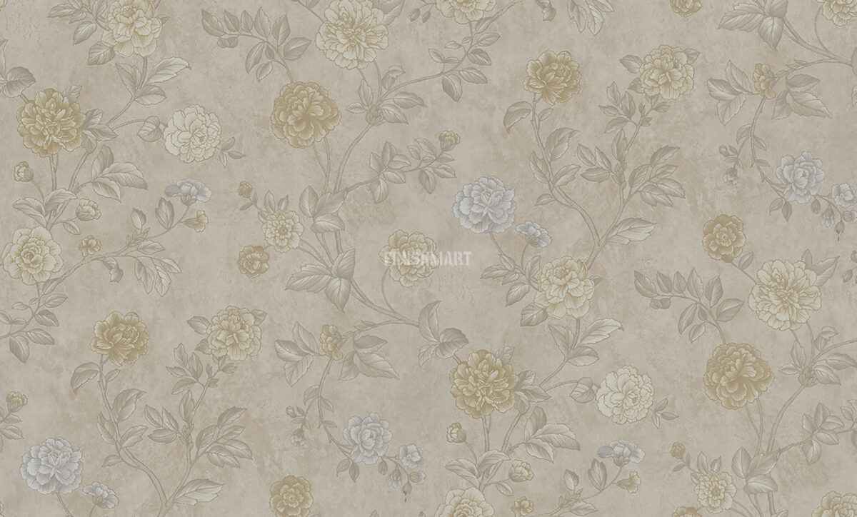 Z66803 Обои Zambaiti (Satin Flowers IV) (1*12) 10,05х0,53 винил на флизелине