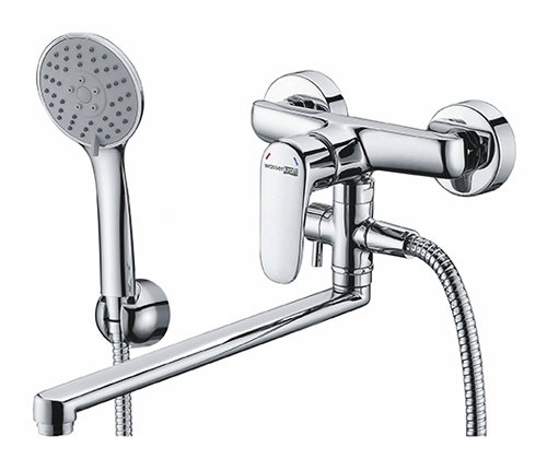Смеситель для ванны и душа Wasserkraft Vils 5602L с гарнитуром
