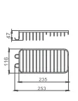 Полка Haiba HB338 металлическая решетчатая