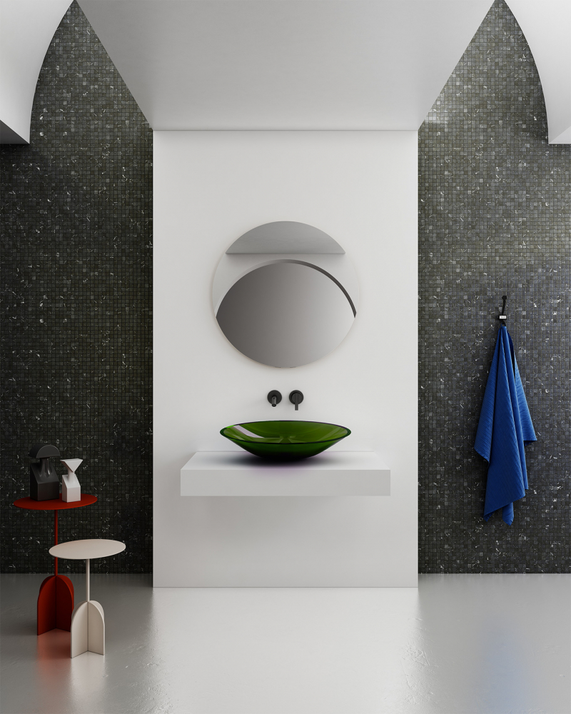 Раковина Abber Kristall 53 см AT2812Emerald зеленая