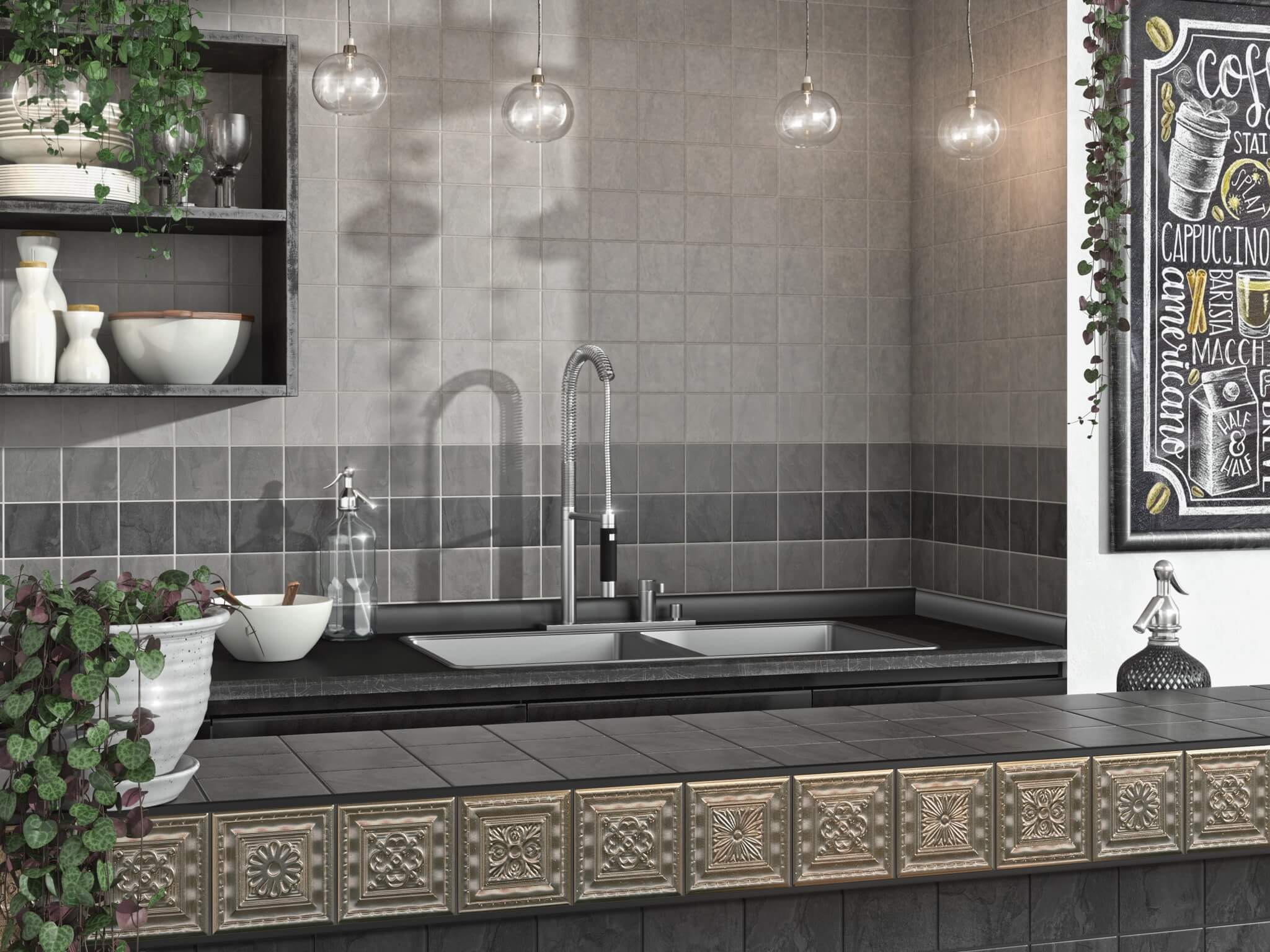 Керамогранит Kerama Marazzi Дегре серый темный 9,8х9,8
