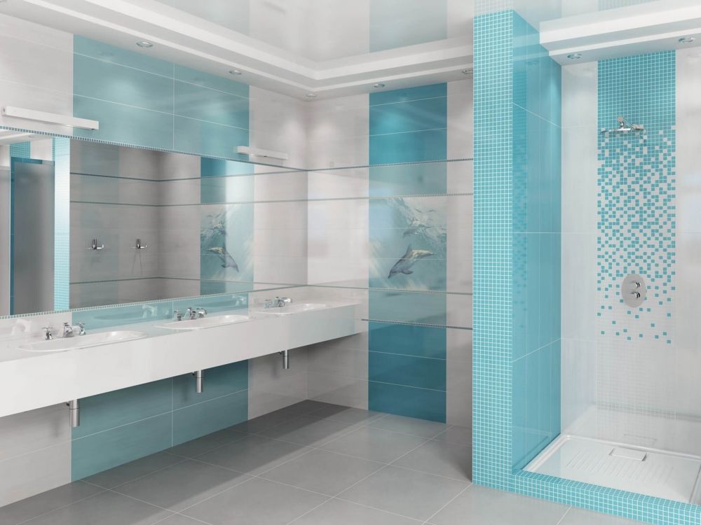 Керамическая плитка Kerama Marazzi Бордюр Карандаш Бисер бирюзовый 1,4х20