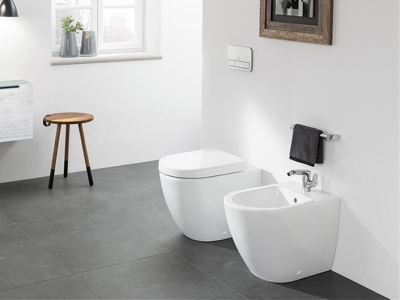 Унитаз приставной безободковый Villeroy&Boch Subway 2.0 5602R0R1 альпийский белый