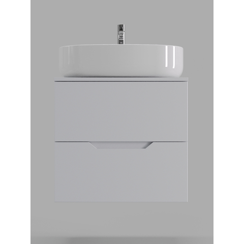 Orange Лайн Li-60TuwMDF+B08-600W тумба с раковиной подвесная 60 см, белый