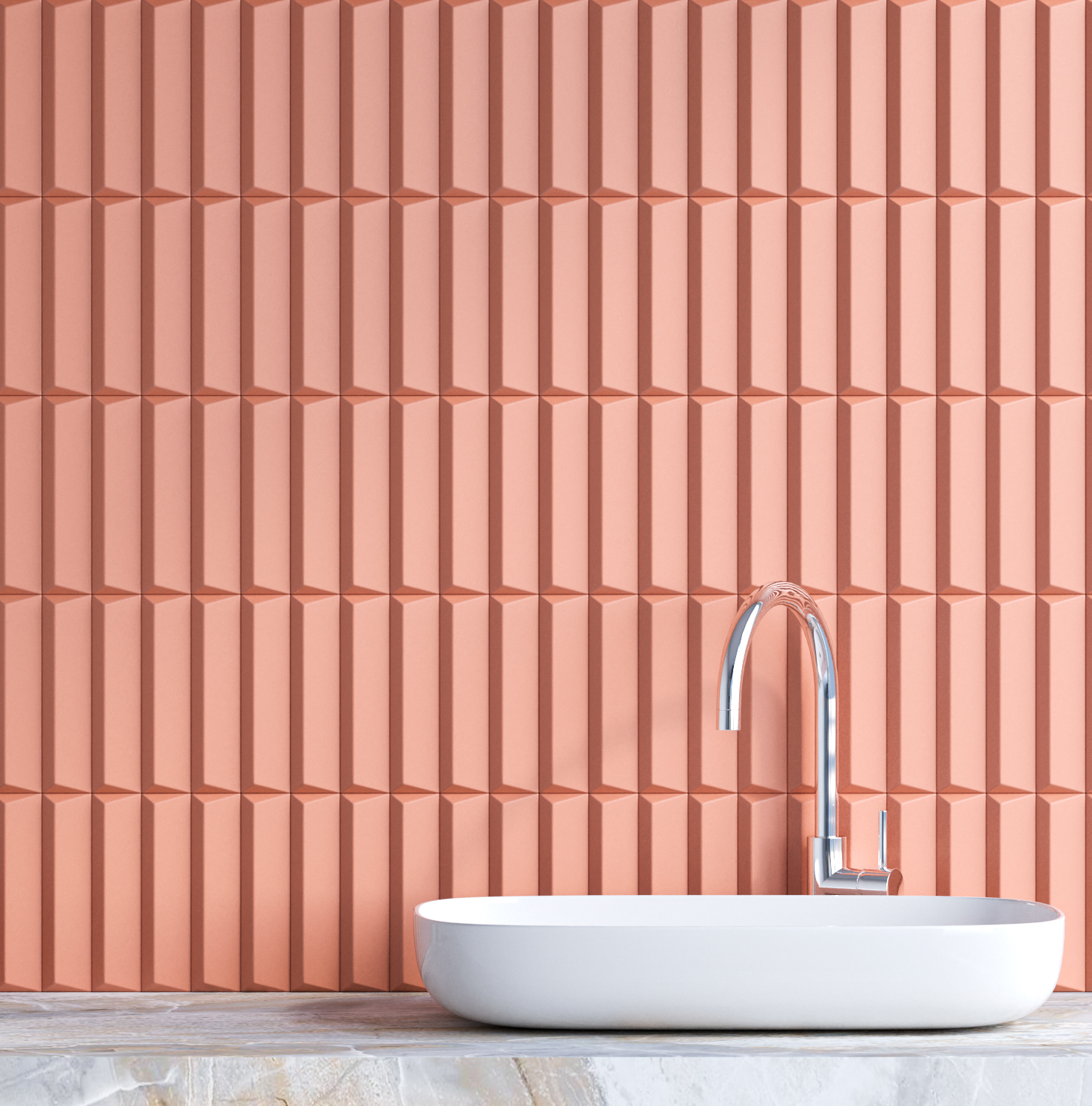 Керамическая плитка Ape Ceramica Плитка Cups Terracota 5х20
