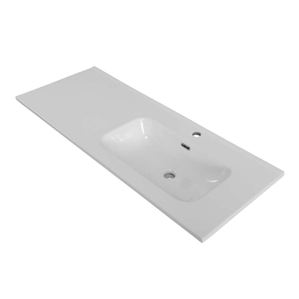 Раковина BelBagno 120 см BB1200ETL-R глянцевая белая
