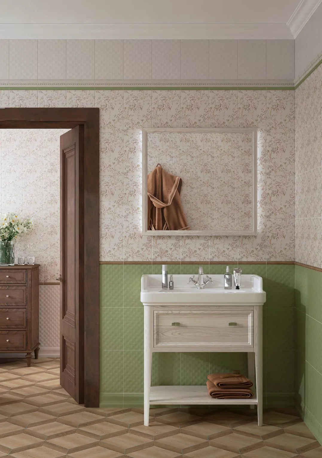 Керамическая плитка Kerama Marazzi Плитка Турати сиреневый структура 20х30