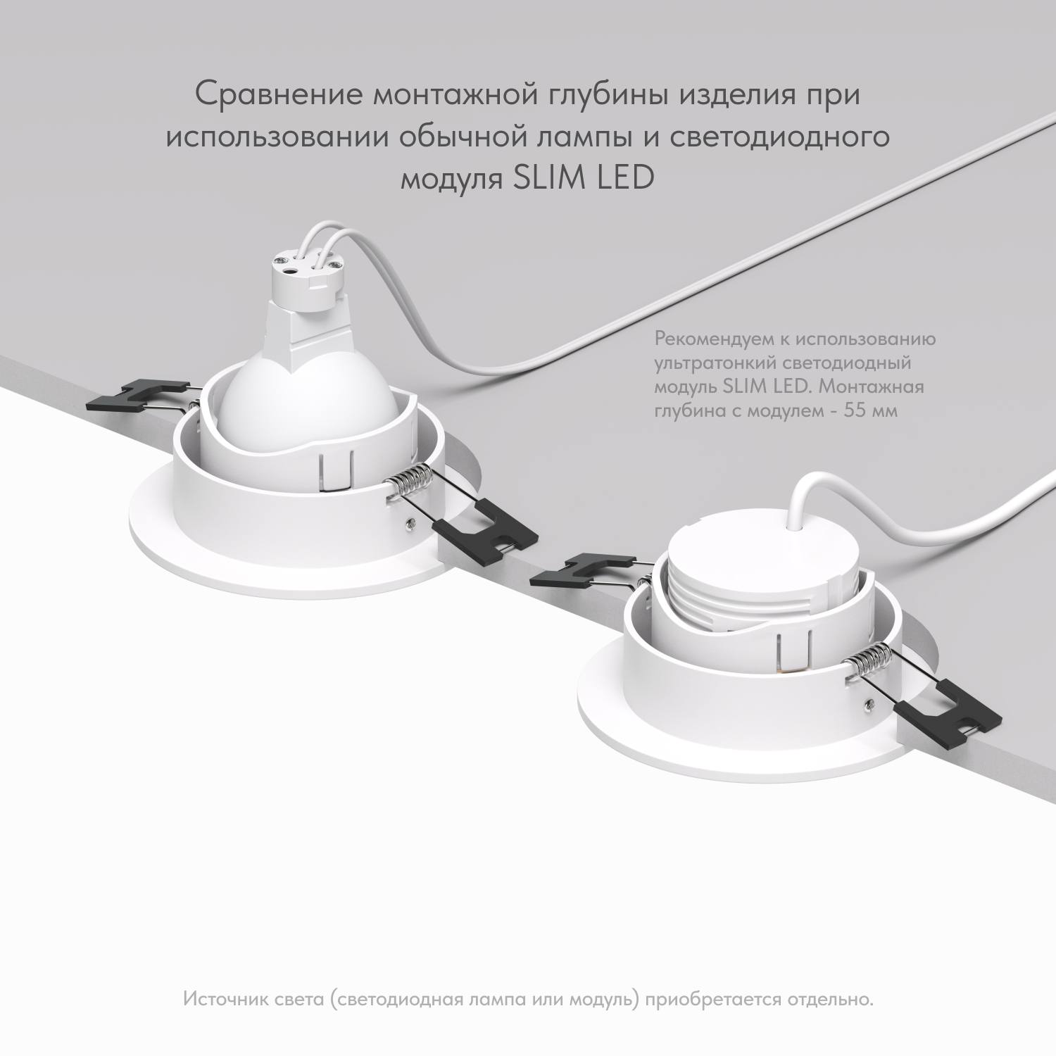 Точечный встраиваемый светильник Denkirs DK3061-WH