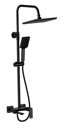 Душевая система HAIBA HB24639-7, тропический душ, латунь, черный