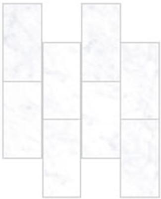 Мозаика Vitra Marmori Кирпичная кладка Каррара Белый (7х14) 35,5х29