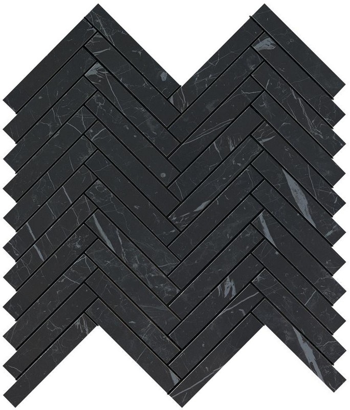 Мозаика Marvel Nero Marquina Herringbone Wall (9SHN)