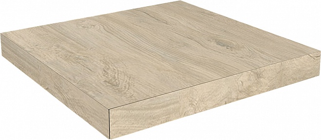 Керамическая плитка Kerama Marazzi Ступень Сальветти капучино светлый угловая правая клееная 33х33