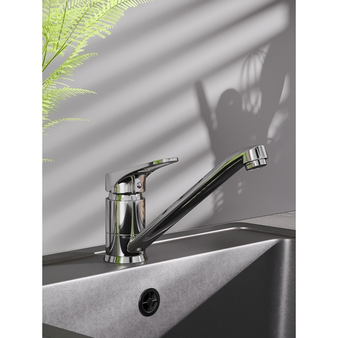 OneLife P11-000cr полимерный смеситель для кухни, хром