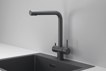 Смеситель Granula KS-7011 графит матовый