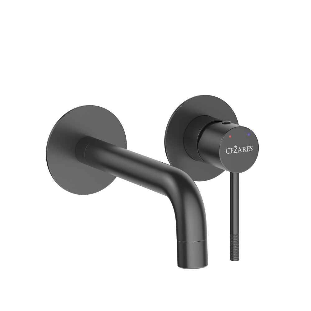 Смеситель для раковины Cezares Relax RELAX-BLI2-1-NOP-W0 матовый черный