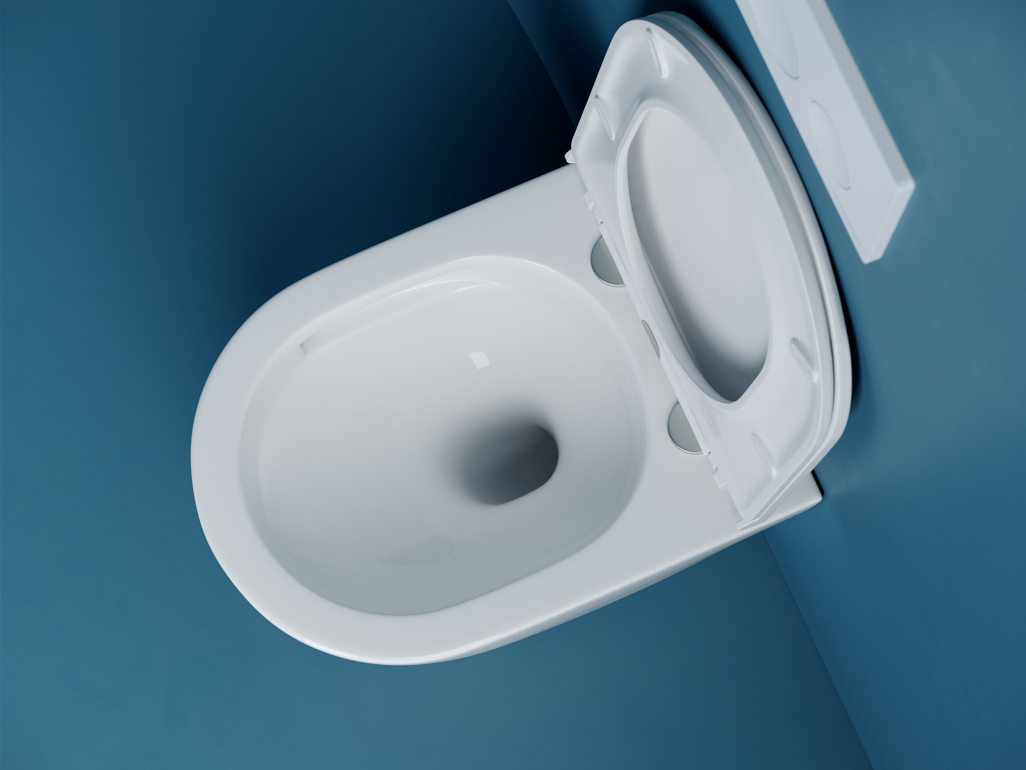 Унитаз подвесной безободковый Ceramica Nova Vogue CN4008T с крышкой-сиденьем микролифт, белый глянец