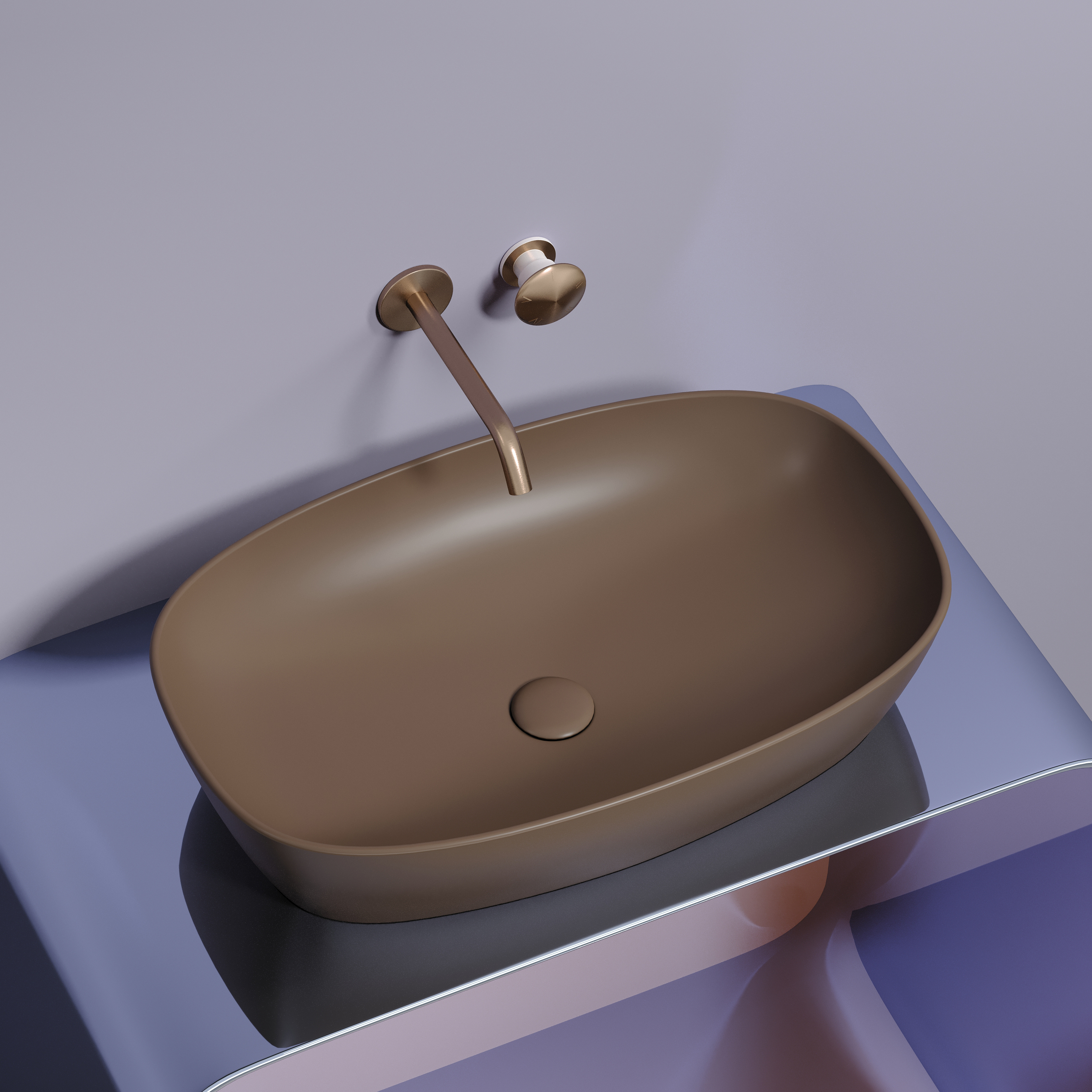 Раковина Ceramica Nova Element 60 см CN6049MDB темно-коричневая