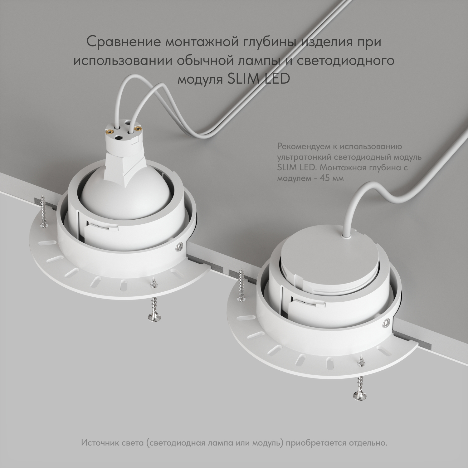 Точечный встраиваемый светильник Denkirs DK3055-WH