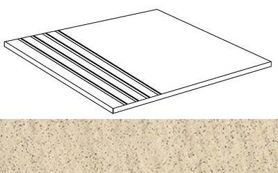Bianco Lasa Gradino 30x30 Strutturato (3YRP) Керамогранит