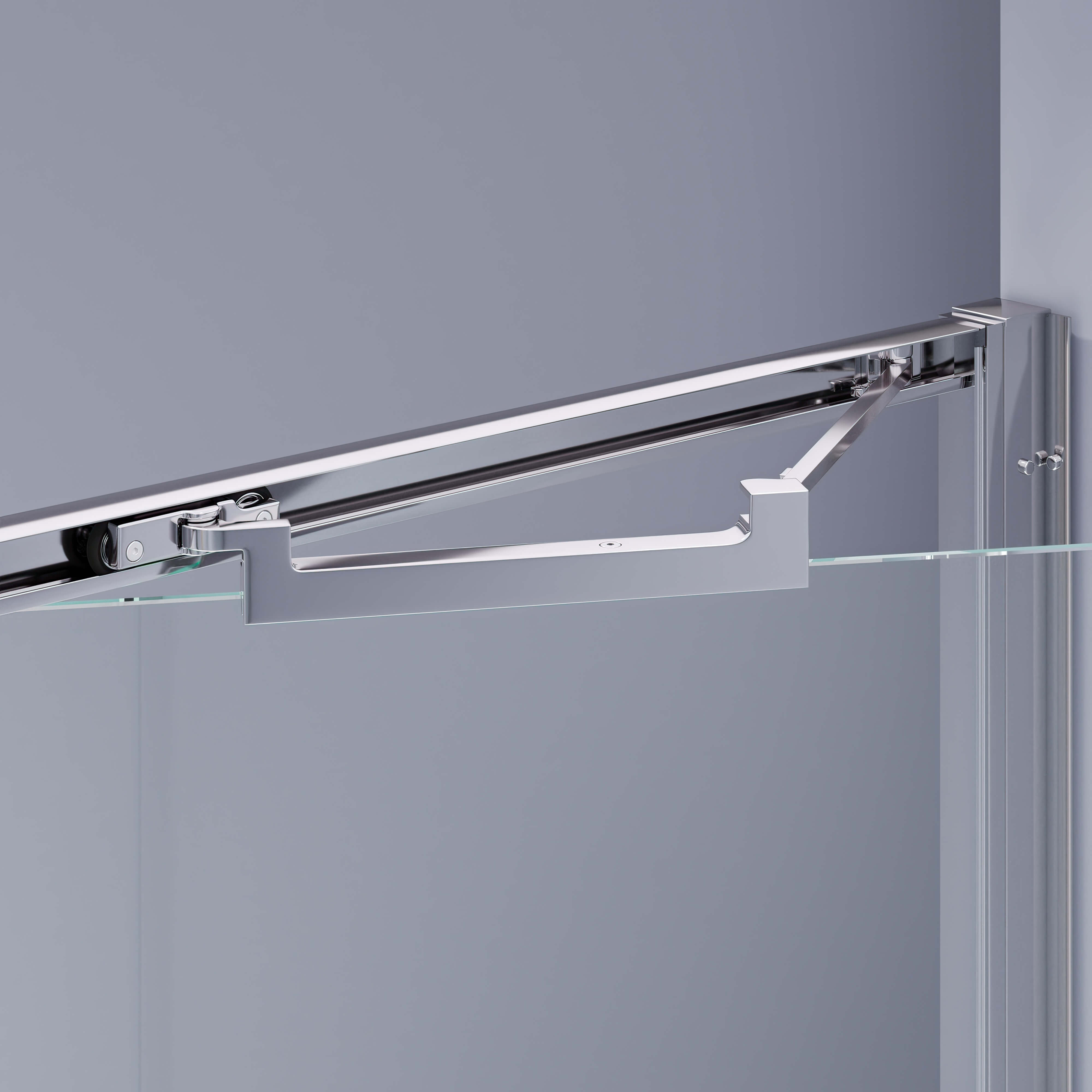 Душевая дверь из стекла, распашная с системой Pull&Slide в нишу RGW SV-05Gr- серая