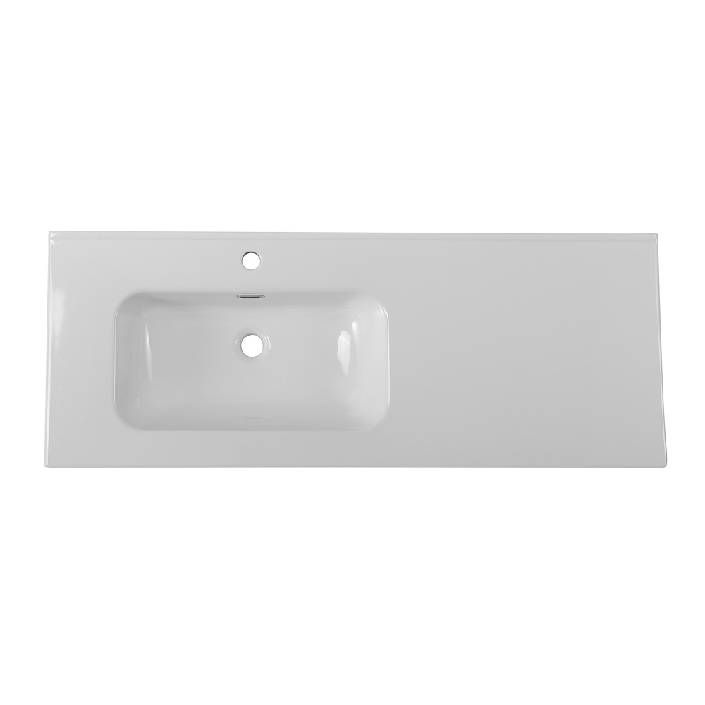 Раковина BelBagno 120 см BB1200ETL-L глянцевая белая