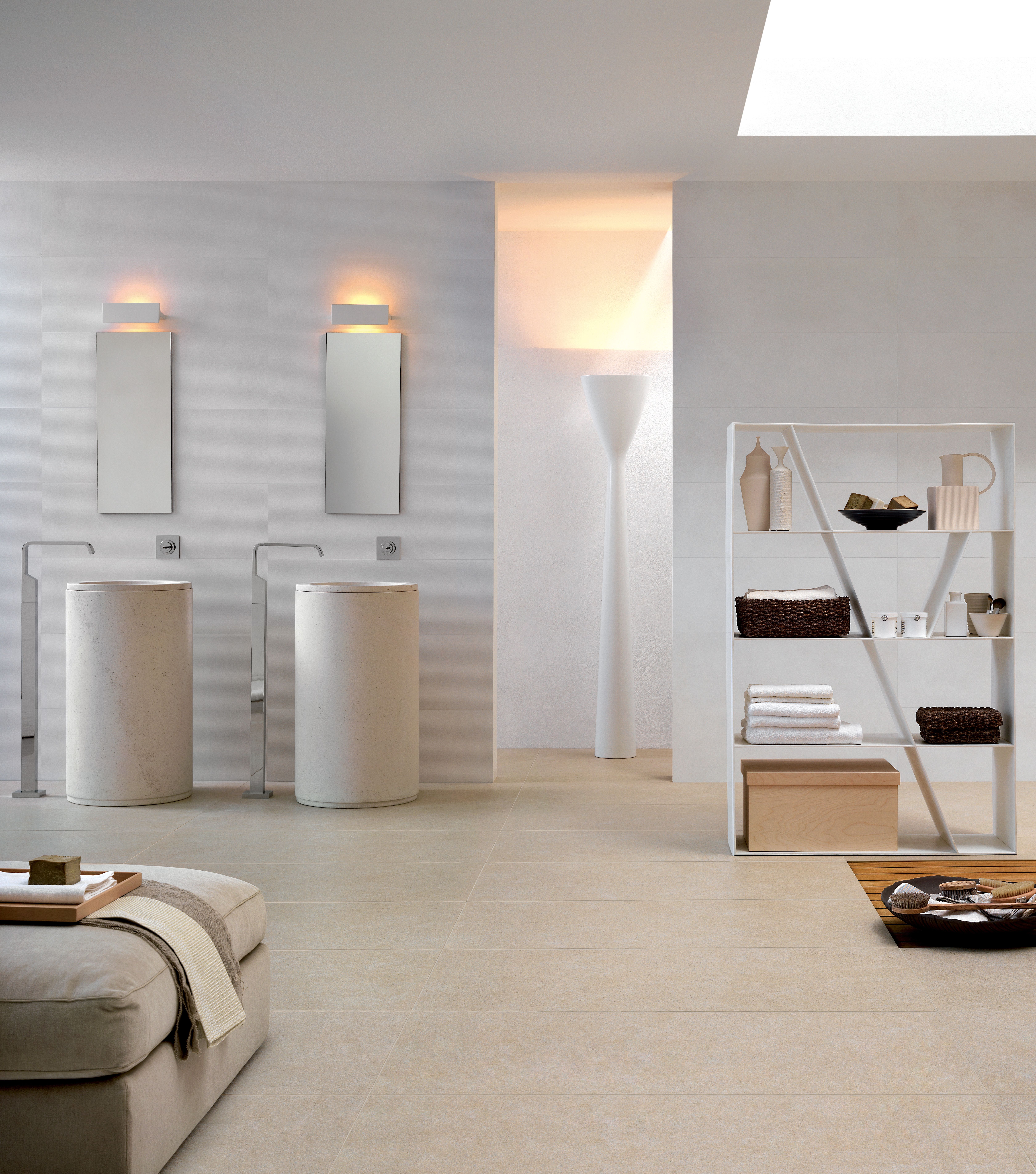 Керамическая плитка Marazzi Italy Плитка Concreta Lava Rett. 32,5х97,7
