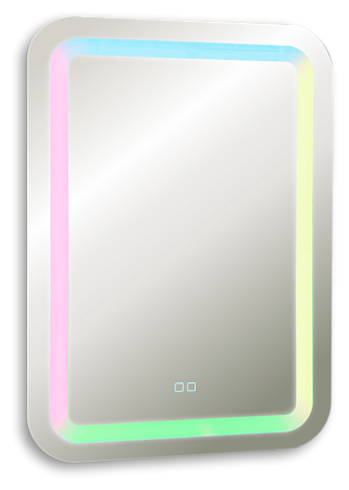 Зеркало Silver Mirrors Malta-RGB 550х800 (сенсорный выключатель, мульти-цвет)