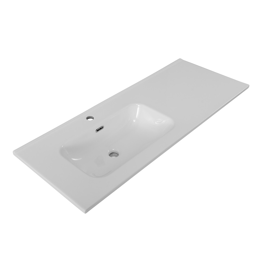 Раковина BelBagno 120 см BB1200ETL-L глянцевая белая