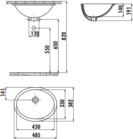 Раковина Creavit TP211-00CB00E-0000