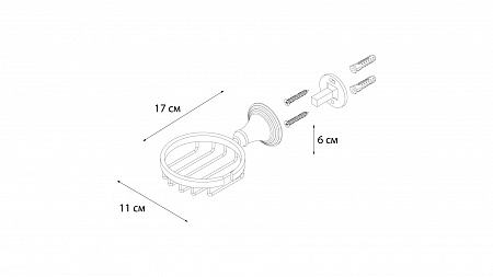 Fixsen LUKSOR FX-71609B Мыльница решетка