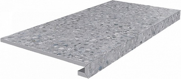 SG632620R/GCF Ступень клееная Терраццо серый 33x60x0,9