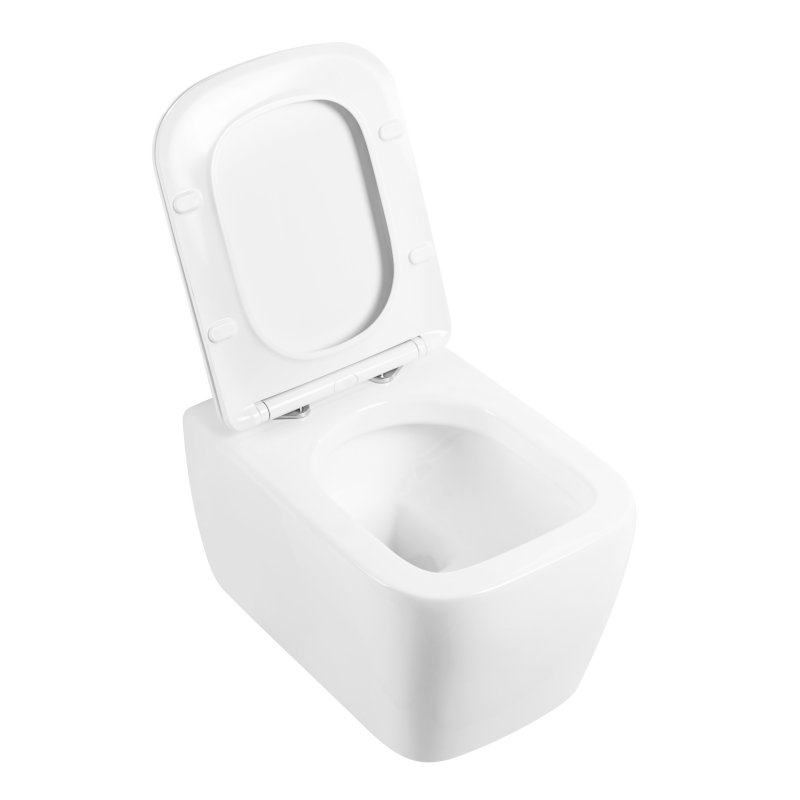 Унитаз подвесной безободковый BelBagno Veneto BB132CHR белый