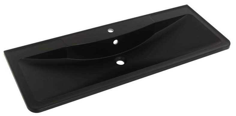 Раковина BelBagno из искусственного камня, чёрная матовая, 1200х455х145, BB1200/455-LV-ART-ALR-NERO