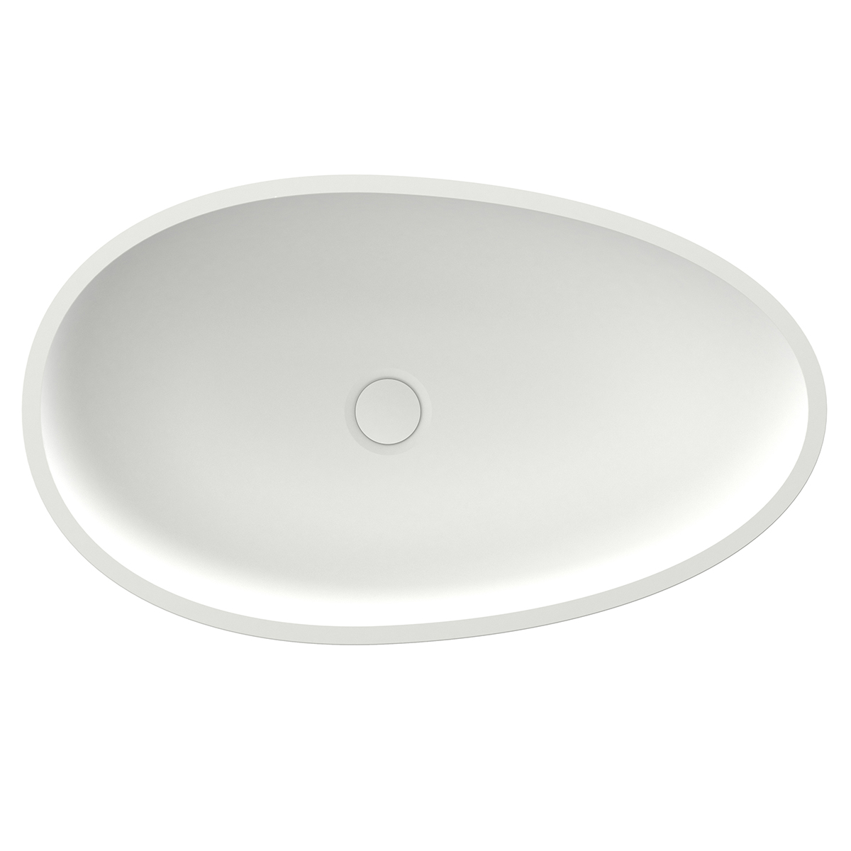 Раковина Azario 60 см AZ-1216S матовый белый