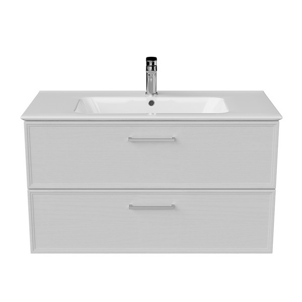 PIA.CL.95/WHT.M Тумба PIANO Classic подвесная 95 см, 2 ящика, ясень белый матовый