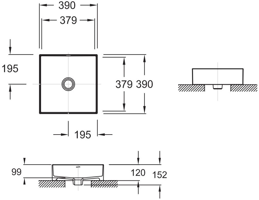 Раковина Jacob Delafon Delta Pure 40 см E90011-0 белый