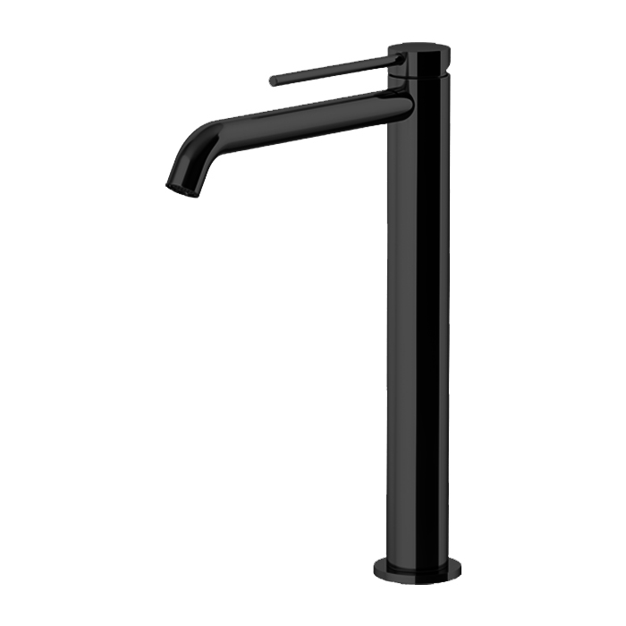 Смеситель для раковины Gattoni Circle Two 9148/91NO с донным клапаном черный матовый