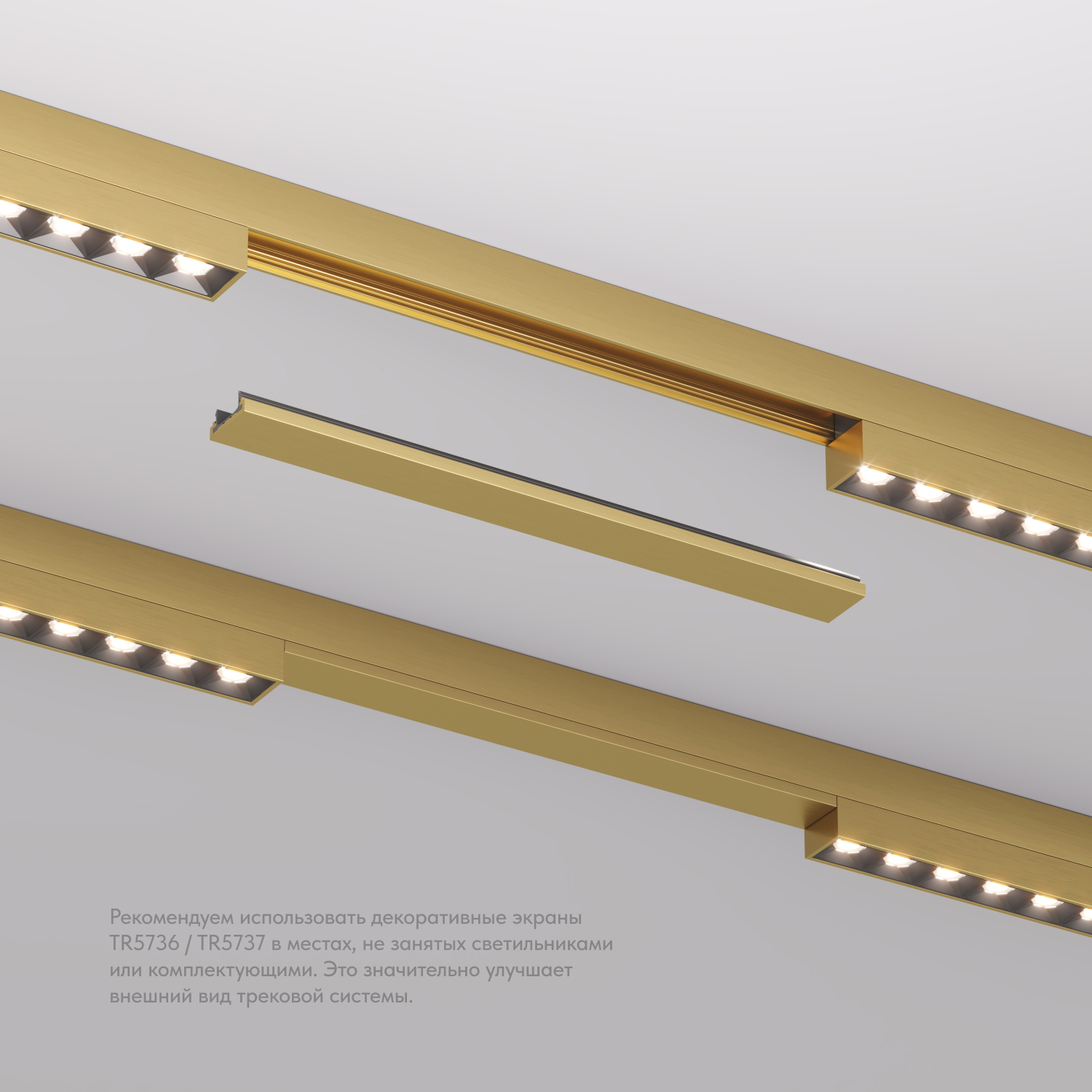 Декоративная заглушка желоба трека SHINE BASE TR5736-SB
