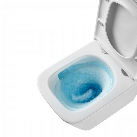 Унитаз Lemark FLOREX подвесной безободковый, сиденье микролифт, смыв вихревой Тонадо 3.0, бел. гляне